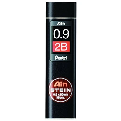 Afbeelding van Pentel C279 2BO Ain steen fijne vulling, lijndikte 0,9 mm, hardheid 2B, 36 vullingen per doos
