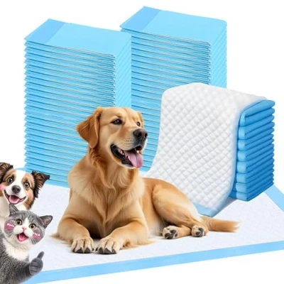 Afbeelding van FluffyDream ScratchMe Superabsorberend waterdicht trainingskussen voor honden en puppy&#039;s, huisbrekend huisdierkussen, 40 tellen middelgroot, 53,6 x cm