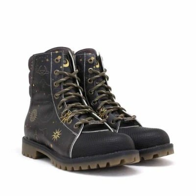 Afbeelding van Goby Cosmic Boots Dames Veterboots Vegan Leer Maat 41