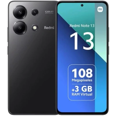 Afbeelding van Xiaomi Redmi Note 13 4G Unlocked Smartohone, 8 GB + 256 Octa core, 6,67 inch 120 Hz AMOLED display, 108 MP Triple Camera, Snapdragon 685 Processor, 5000 mAh batterij, 33 W snel opladen (midnight