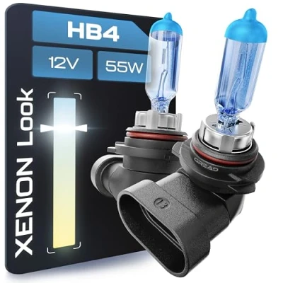 Afbeelding van Gread 2x HB4 halogeenlamp in xenon look wit 8500k 55W registratievrij