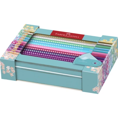 Afbeelding van Sparkle set Faber Castell 20x kleurpotloden en 1x mini puntenslijper