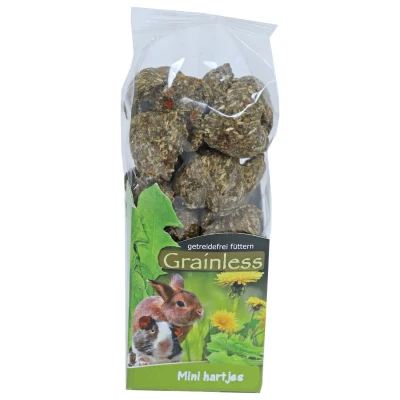 Afbeelding van Jr Farm Grainless Mini Hartjes Knaagdiersnack 3.6 x 5.7 19 cm 150 g