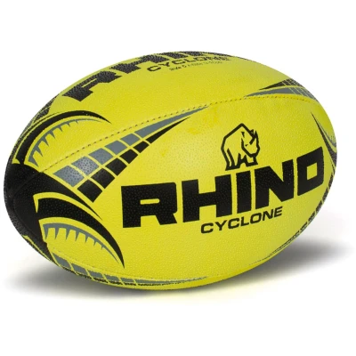 Afbeelding van Rhino Cycloon Rugbybal Fluo Geel Maat 4
