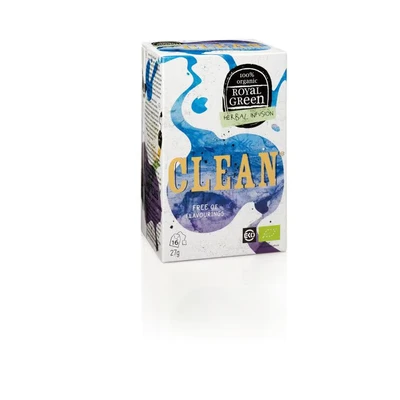 Afbeelding van 20% korting Royal Green Clean Bio (16 Theezakjes)