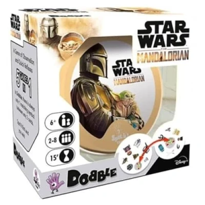 Afbeelding van Zygomatic Dobble Star Wars Mandalorian, actie en reflectiekaartspel, vanaf 6 jaar, voor 2 tot 8 spelers, 15 minuten per spel, Spaans Portugees