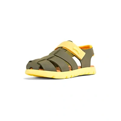 Afbeelding van Camper Oruga Unisex Sandalen voor kinderen, Maat: 33, Medium green Leer en textiel