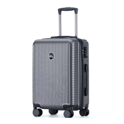 Afbeelding van Blade Kofferset 3 delig hardshell koffer trolleys lichte rolkoffer handbagage van ABS + PC met TSA slot 4 spinner wielen delige reiskofferset, grijs, Large,