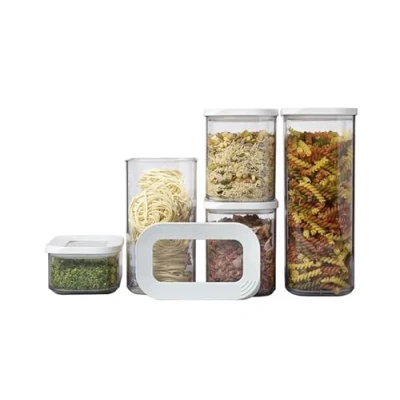 Afbeelding van Mepal Modula set opbergdozen 7delig wit Voedselveilig