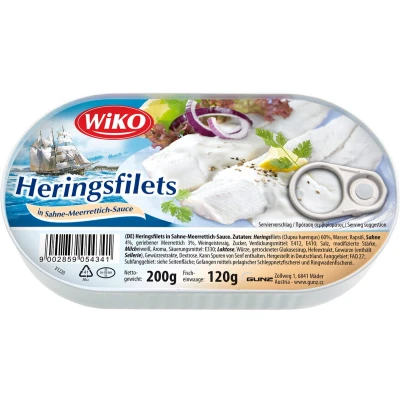 Afbeelding van Haringfilets in room mierikswortelsaus 200g
