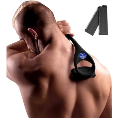 Afbeelding van baKblade Back Shaver Elite Rug Scheren Mannen Scheerapparaat met 2 Scheermesjes Makkelijk Rughaar Verwijderen Backblade Bodytrimmer Heren Bodygroomer