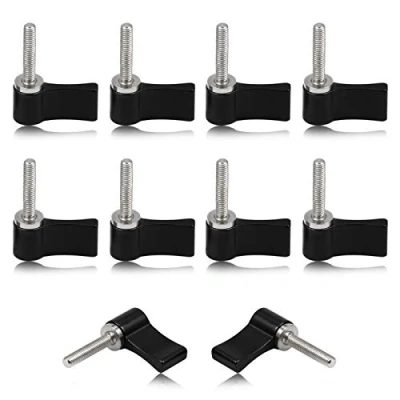 Afbeelding van SPEEDWOX 10 Stks M4 20mm Threading Roterende Knop, Verstelbare Duimhendel Schroef, Duimschroef met Enkele Wing, Rode Aluminiumlegering voor Elektronische Apparatuur