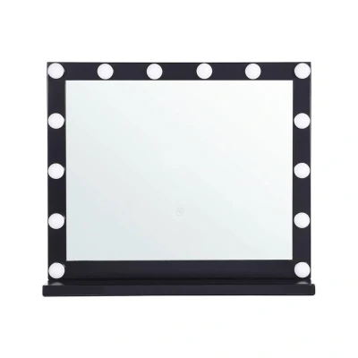 Afbeelding van Beliani Make up spiegel BEAUVOIR Zwart ijzer