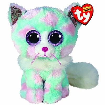 Afbeelding van Ty Beanie Boos Knuffel Kat Opal 24 Cm