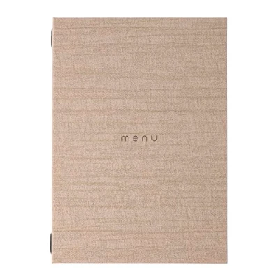 Afbeelding van DAG Style, Portamenu Restaurant A4 Line Italy, menu met opschrift &quot;Menu&quot; kleur ivoor, PU, 100% Made in Italy