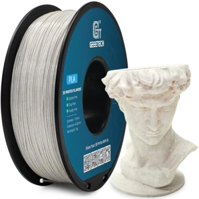 Afbeelding van GEEETECH PLA filament 1,75 mm, 3D printer 1 kg spoel, zoals marmer bruin