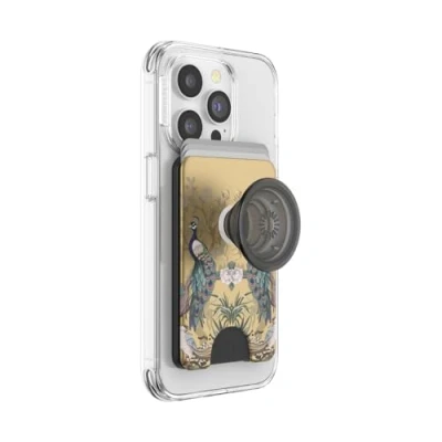 Afbeelding van PopSockets: PopWallet+ for MagSafe Kaarthouder met geïntegreerde verwisselbare poptop voor smartphones en hoesjes Secret Garden