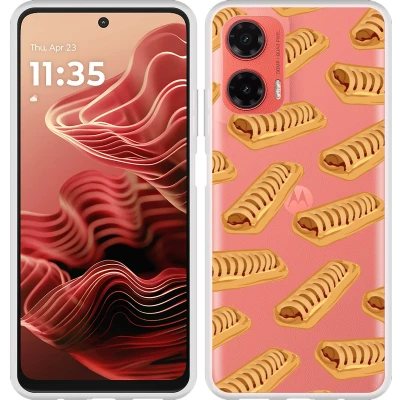 Afbeelding van Cazy Hoesje geschikt voor Motorola Moto G35 Siliconen Frikandelbroodjes