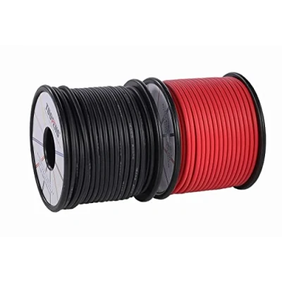 Afbeelding van TUOFENG 16 awg elektronische draad,50 meter siliconendraad flexibele vertinde koperdraad 25 m zwart en rode gestrande draad hoge temperatuurbestendigheid
