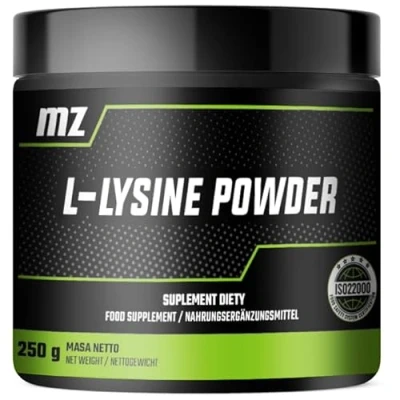 Afbeelding van L lysine poeder 250g Pure HCI 1000 mg per portie 250 porties verpakking Aminozuursupplement Veganistisch en zonder toevoegingen by MZ