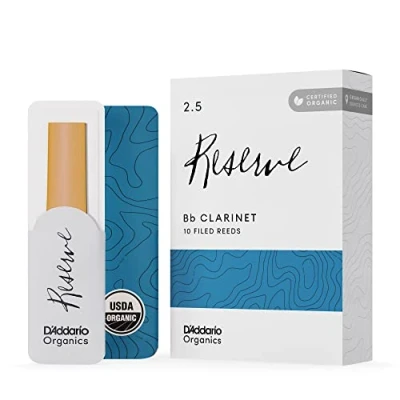 Afbeelding van D&quot;;Addario Woodwinds Organic Reserve Bb Clarinet Reeds 2.5 (10 stuks)