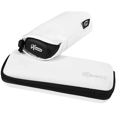 Afbeelding van iX brella Super mini zakparaplu kleine paraplu in etui, wit, 91 cm