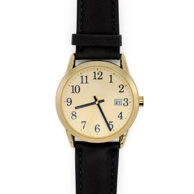 Afbeelding van Tyme Cambridge Heren Horloge 38mm Crème/Bruin Horloges voor Mannen Polshorloge met Cadeauverpakking
