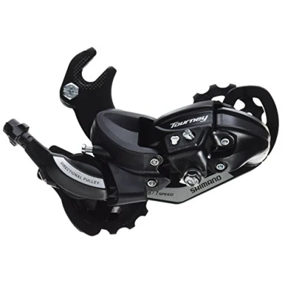 Afbeelding van Shimano Achterderailleur 6/7 speed Tourney TY500 met haak (B Type) zwart
