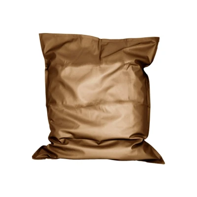 Afbeelding van Zitzak leatherlook koper met binnenzak 140x110x20 cm