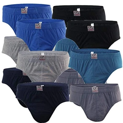 Afbeelding van BestSale247 Set van 3, 6 of 12 stuks herenslips, onderbroeken voor mannen, fijn geribbeld, ondergoed 100% katoen, stuks. Art. 580 liter, XL