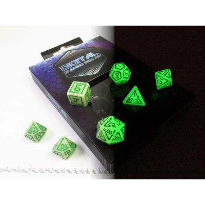 Afbeelding van Q Workshop &quot;Digital&quot; Glowing Dice Set (7)