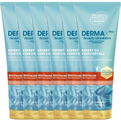 Afbeelding van DermaXPro by Head &amp; Shoulders Revitaliserende, Lichte Conditioner Met Cafeïne 6 x 220 ml