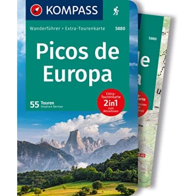Afbeelding van KOMPASS Wanderführer Picos de Europa, 55 Touren mit Extra Tourenkarte: GPS Daten zum Download: 5880