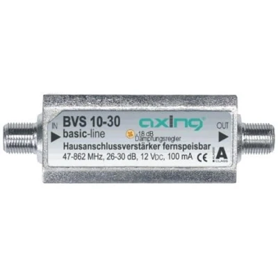Afbeelding van Axing BVS 10 30 Mini huisaansluiting versterker inline op afstand voeding (30 dB)