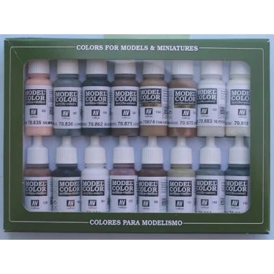 Afbeelding van Vallejo Model Kleur Paardensport Kleuren Acryl Verf Set Diverse (Pack van 16)