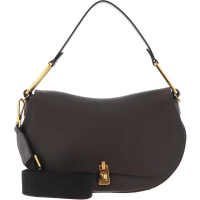 Afbeelding van COCCINELLE Leren Schoudertas Magie Selleria Handbag Bark Donkerbruin