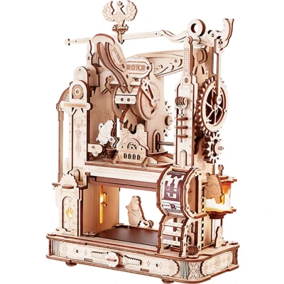 Afbeelding van Robotime ROKR Classic Printing Press LK602 Houten Bouwpakket Knutselen Hobby Volwassenen Miniatuur