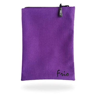 Afbeelding van FRIO VIVA Large insulinetas voor diabetici, 19 x 14 cm, maximaal 4 insulinepennen, koelt met koud water, geen koelaccu&#039;s nodig (paars)