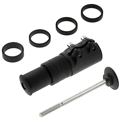 Afbeelding van SURIEEN Fiets Stem Riser, 120mm Bike Vork Stuurpen Extender, Stuur Riser Raiser Extender Head Up voor Fietsen Mountain