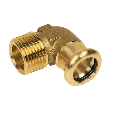 Afbeelding van BONFIX Press roodkoperen perskoppeling knie 12 x 3/8 pers