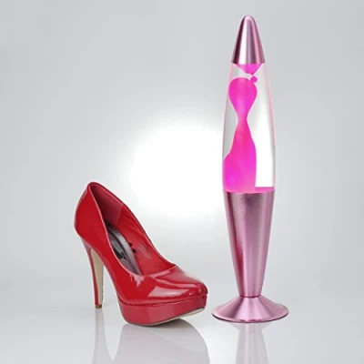 Afbeelding van LA551902 / Timmy Pink lavalamp 36 cm hoog/kabelschakelaar