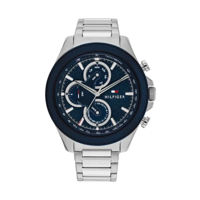 Afbeelding van Tommy Hilfiger heren Baker horloge TH1710447 in de kleur Zilver