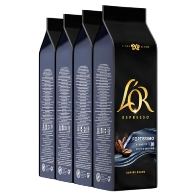 Afbeelding van L&#039;OR Espresso Fortissimo Koffiebonen Intensiteit 10/12 4 x 500 gram