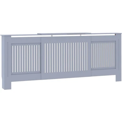 Afbeelding van Radiatorombouw 205 cm MDF grijs