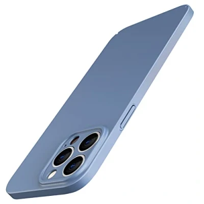 Afbeelding van JETech Verbeterde Slank (0,85mm Dun) Case voor iPhone 14 Pro 6,1 Inch, Camera Lens Cover Volledige Bescherming, Ultra Thin Lichtgewicht Hoesje Matte Harde PC, Draadloos Opladen (Sierra Blue)