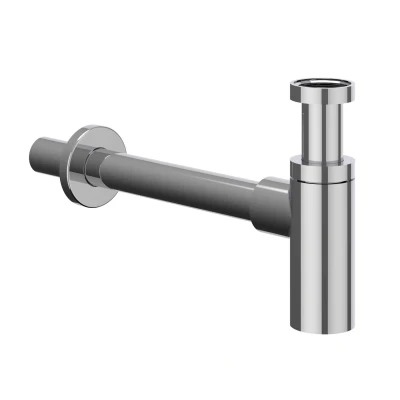 Afbeelding van IVY design wastafelsifon Chroom Tijdloze uitstraling