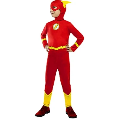 Afbeelding van FUNIDELIA The Flash kostuum voor jongens Maat: 107 113 cm Rood