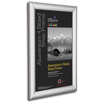 Afbeelding van SECO Stewart Superior 20 &quot;x 30&quot; Aluminium 4 zijdig 25mm Voorlader Foto/Poster Snap Frame Zilver&quot;