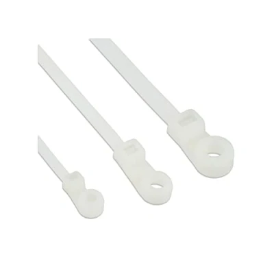 Afbeelding van Tie wraps 200 x 4,8mm / transparant met montagegat (100 stuks) InLine
