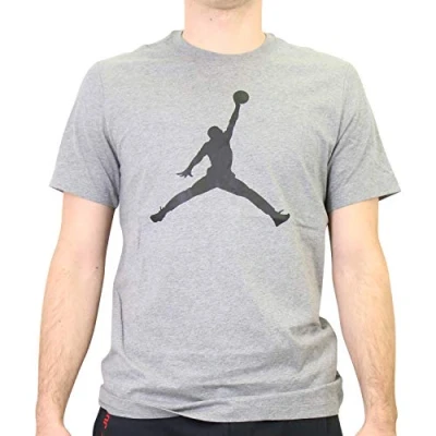 Afbeelding van NIKE Jumpman Crew T Shirt Carbon Heather/Black L